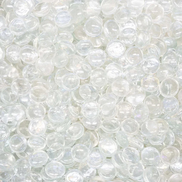 25lb Clear Pebbles 3/4"