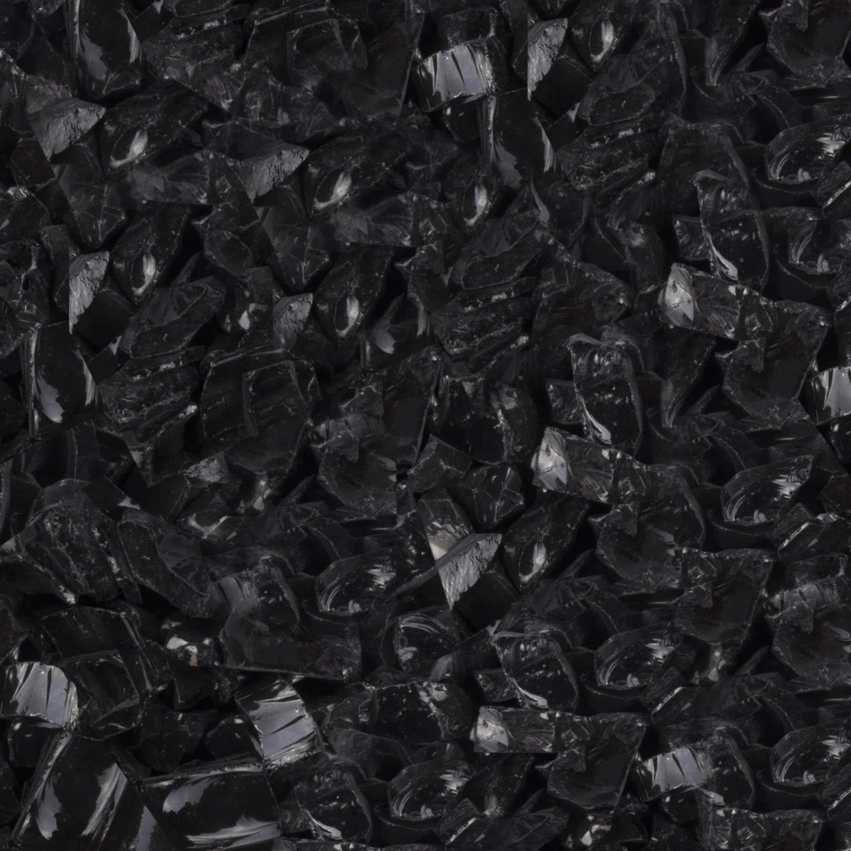 25lb bag - Black Glass - 1/2"-3/4"