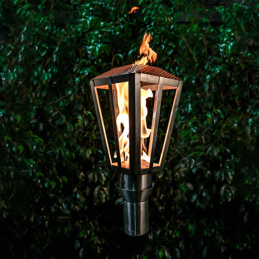 Roman Torch with Original TOP Torch Base - Stainless Steel