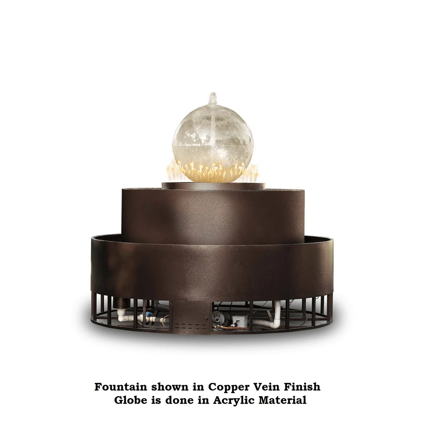 Atlas Fire & Water Fountain Self Contained Unit - Low Voltage Electronic Ignition
